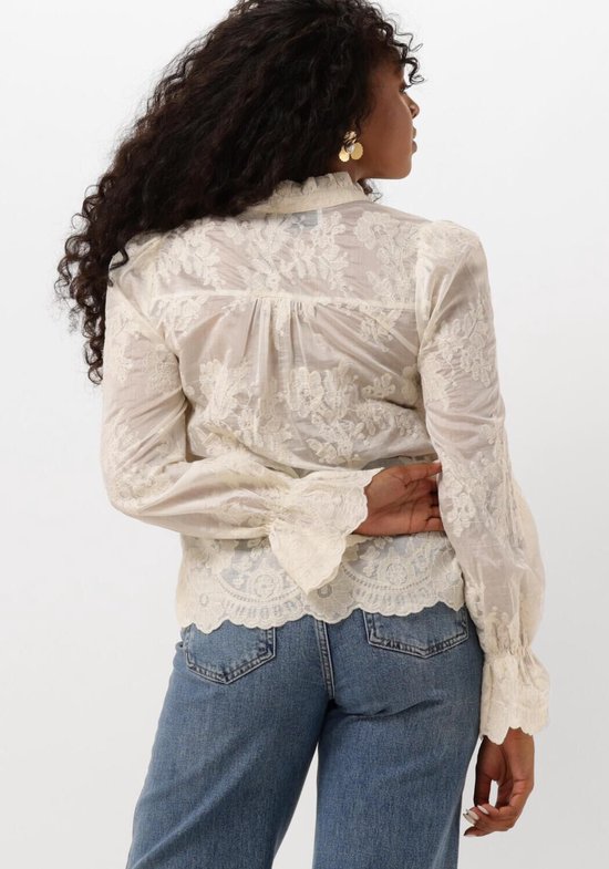 Neo Noir Amara Big Embroidery Blouse Dames - Jurken - Kleedje - Ecru ...