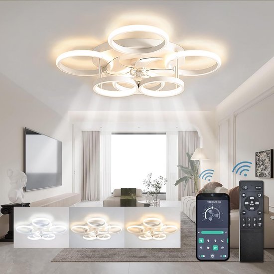 CasaFan ALU AL Plafondventilator ( x h) 132 cm x 425 mm Kleur ventilatorbladen