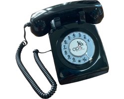 Vaste Telefoon via GSM mobiele netwerk - met SIM-kaart - 4G - 60 draaischijf - zwart