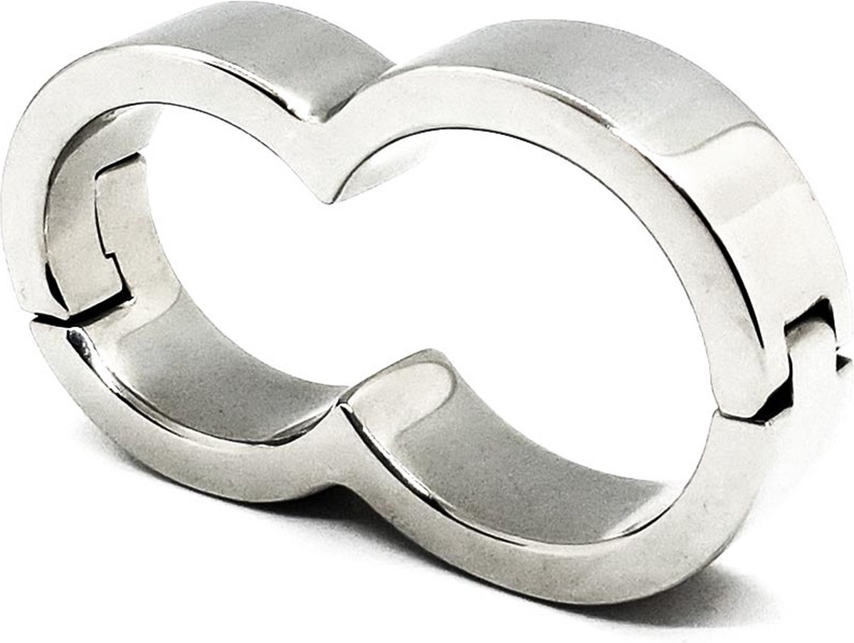 Black Label - Super 8 - Cockring en Scrotumring - RVS