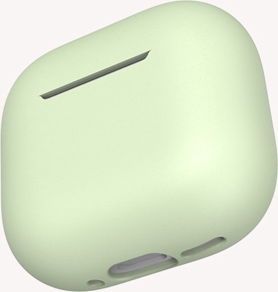 Hoesje in het Licht Groen geschikt voor Apple AirPods 4 - TCH - Beschermhoes - Siliconen - Case - Soft case