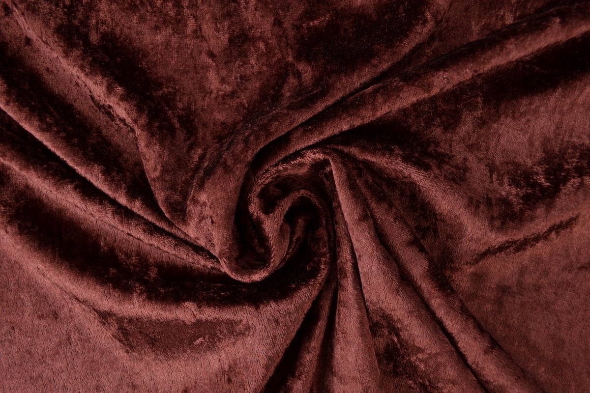 40 meter velours de panne - Bruin - Crushed velvet - 150cm breed