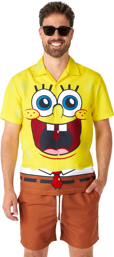 Suitmeister SpongeBob™ - Set d'été pour homme - Costume d'Halloween et tenue de carnaval - Jaune - Taille XL