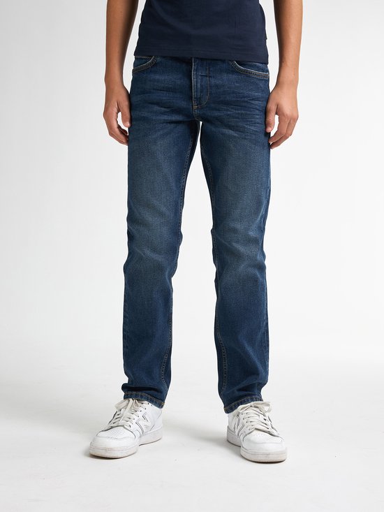 Petrol Industries Jongens Jeans Straight Fit Starling - Stretch Denim - Kinderkleding - Blauw - Maat 164