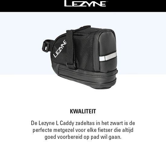 Sacoche de selle Lezyne Caddy Fixation par velcro Fermetures