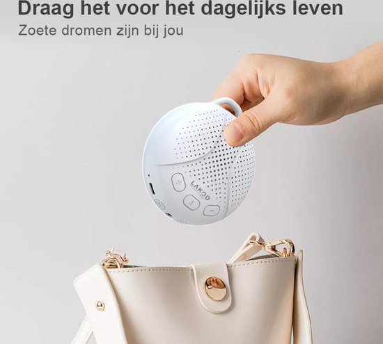 Lakoo White noise - machine baby - Muziekmobiel Baby - Witte ruis machine - accu voor 100 uur van Lakoo — afbeelding 2