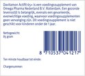 Achterkant van Davitamon Actifit 65+ verpakking met productinformatie en barcode.