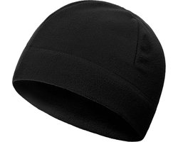 YONO Thermo Muts - Helmmuts Fleece - Fiets Muts voor onder Helm - Heren en Dames - Winter - Zomer - Zwart