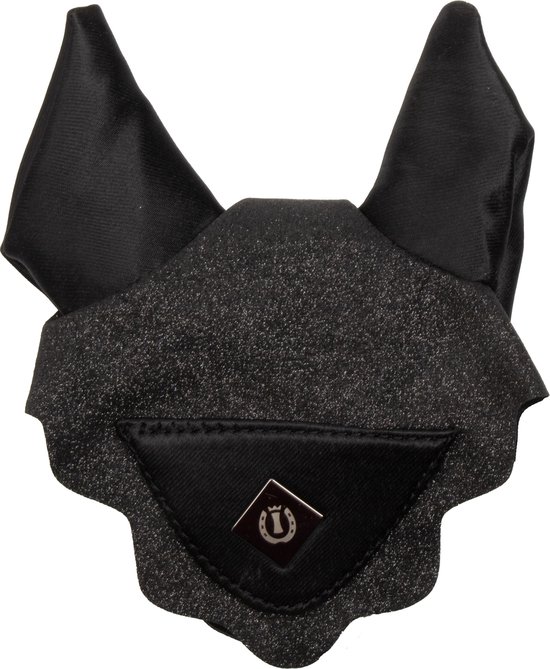 Imperial Riding Hobby Horse Filet à Oreilles - Zwart - Design de Luxe avec Glitter