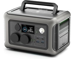 Draagbare stroomgenerator - 1200 W - 2 x 600W - Powerstation - Krachtcentrale - Noodstroom - Noodpakket - Camping batterij - Zonne-energie - Powerbank