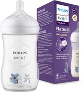 Bol.com Philips Avent Natural Response Babyfles 260 ml – Flow 3 – Koala-1 fles aanbieding