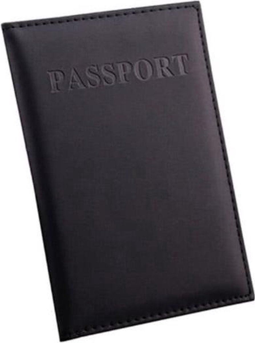 New Age Devi - Bescherm je paspoort met deze zwarte paspoort protector - ideaal voor op reis - inclusief beschermhoes paspoorthouder cover en mapje