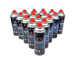 Eurocatch Gas Cartridge - Butaangas - Gasflessen - Gasbussen - Butaan Gasbussen - Navulling - 227g - 16 Stuks - Noodpakket