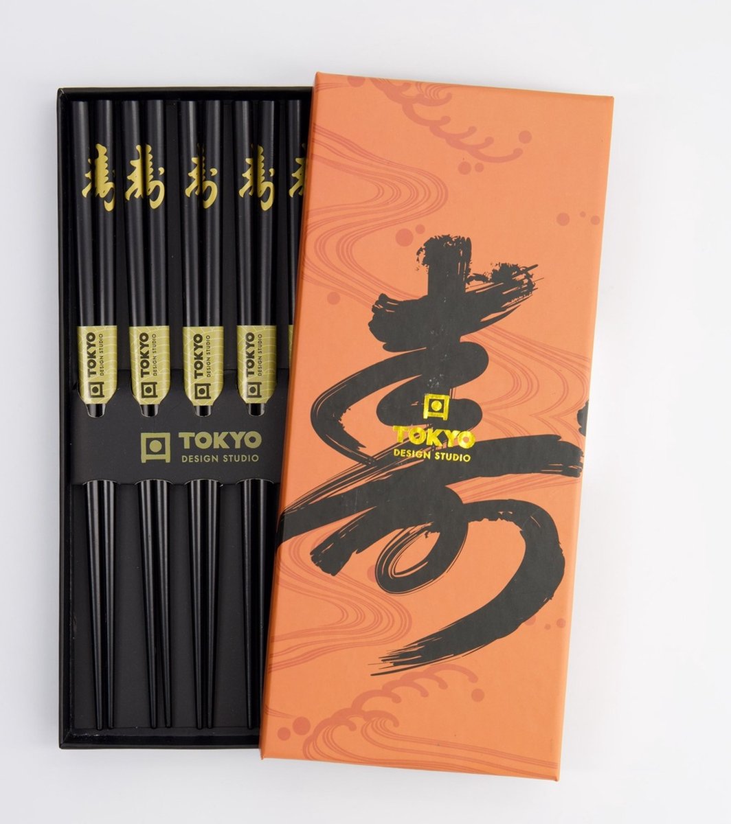 Tokyo Design Studio - Eetstokjes - Set van 5 paar - Kotobuki
