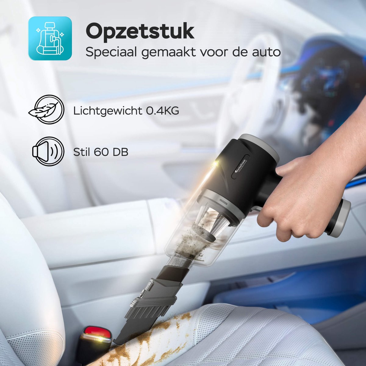 TurboTronic EQ7 Auto Stofzuiger - Handstofzuiger en - afbeelding 2