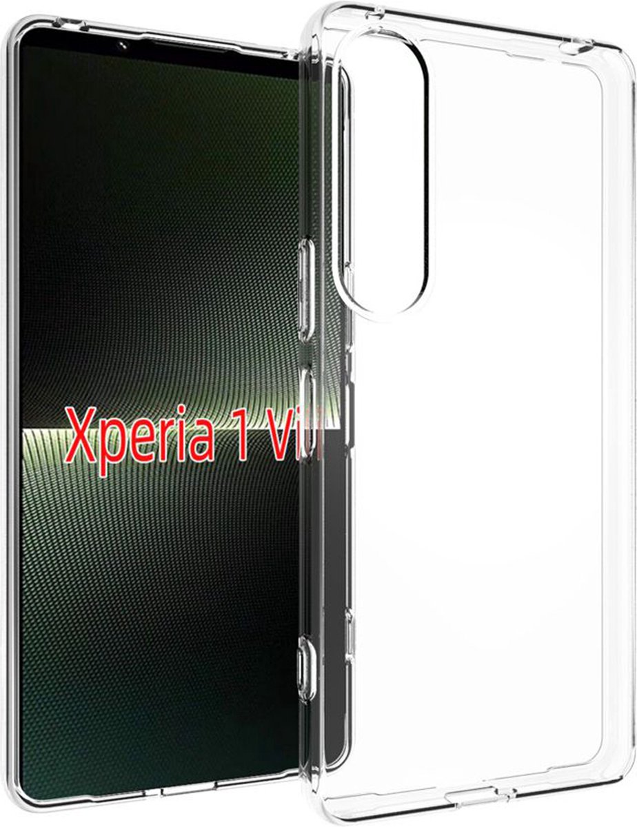 MobyDefend Hoesje - Geschikt voor Sony Xperia 1 VI - Transparante TPU Backcover - Volledig Doorzichtig