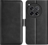 Coque OnePlus 12 - MobyDefend Luxe Wallet Book Case (Fermeture latérale) - Zwart - Étui de téléphone portable - Étui de téléphone adapté pour OnePlus 12