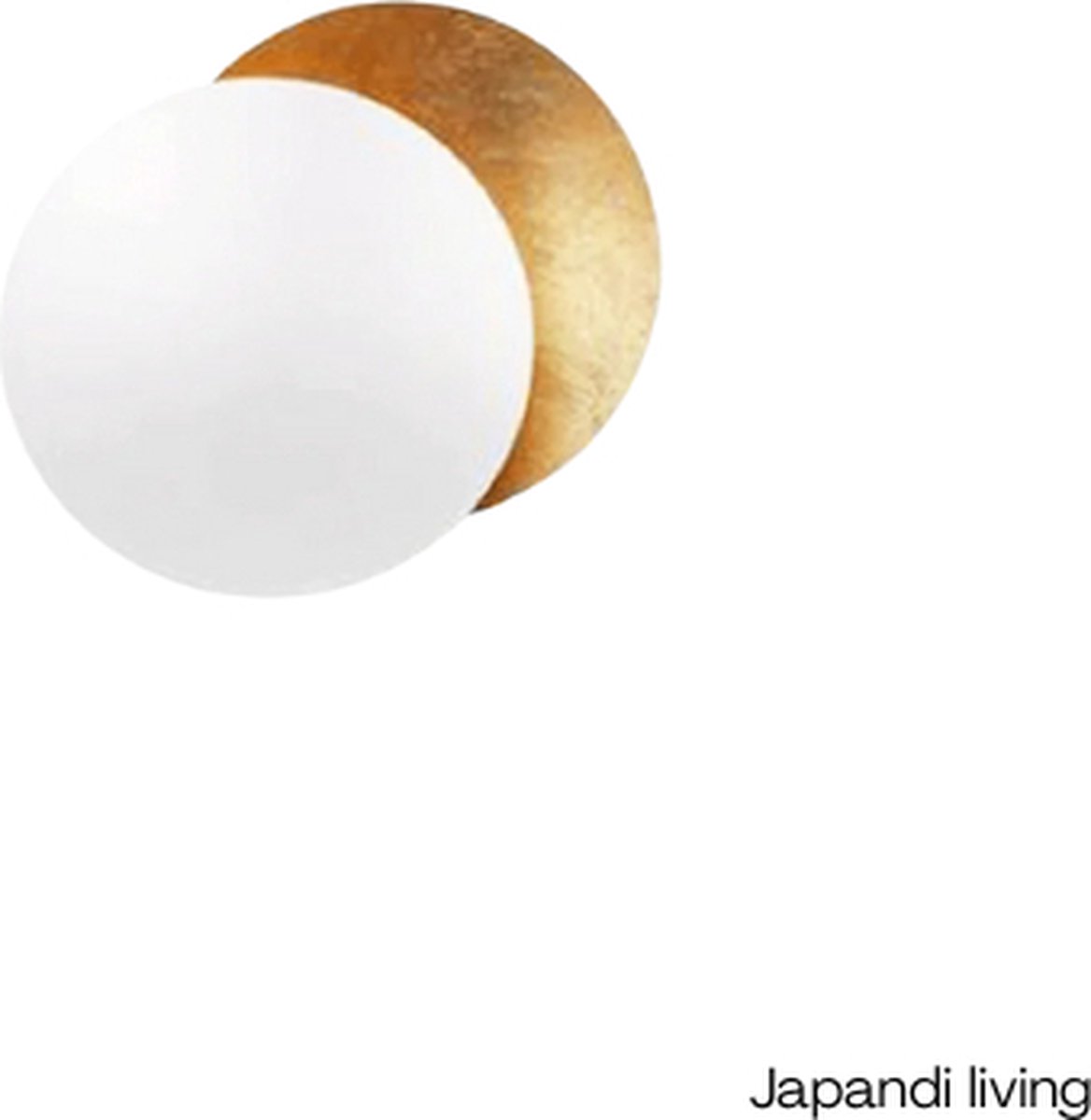 Japandi living - Moderne Wandlamp - Wandlampen - Binnen - Woonkamer, Slaapkamer en Hal - Lampen - Minimalistisch - Wit - Goud