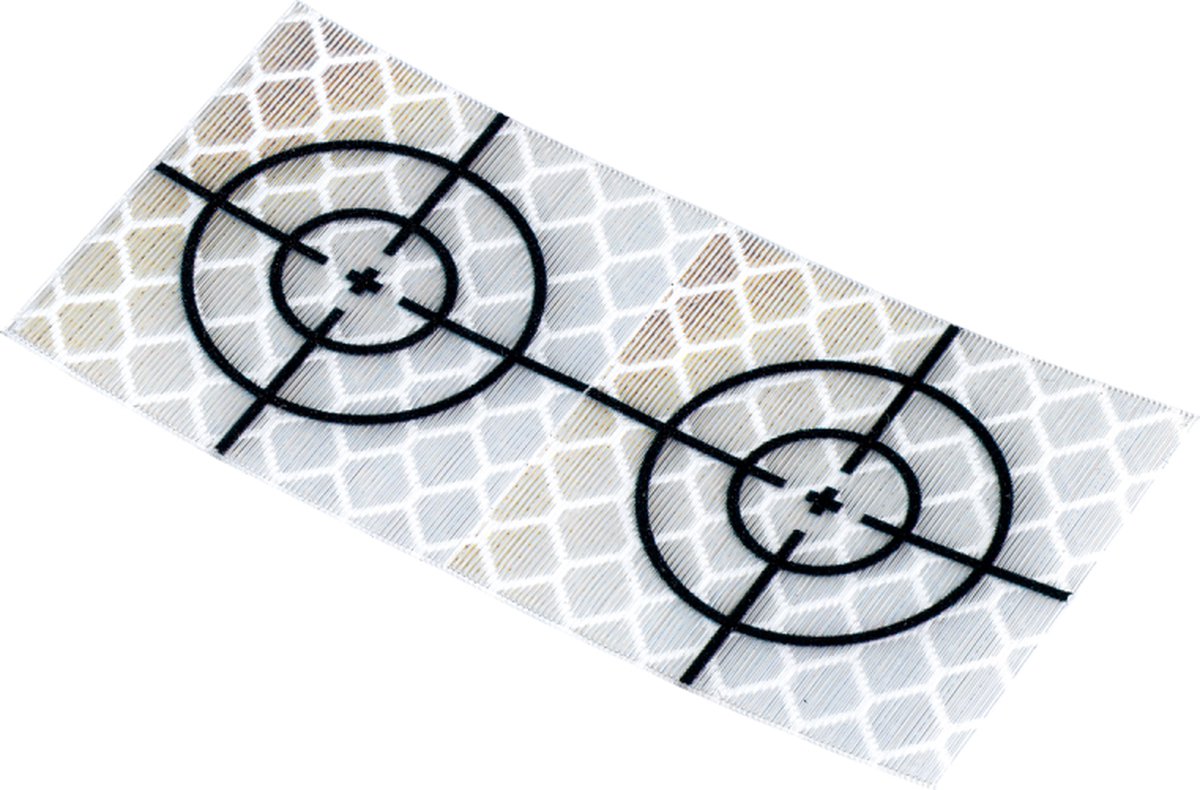 Meetstickers 100st. - Reflecterend - 40x40mm