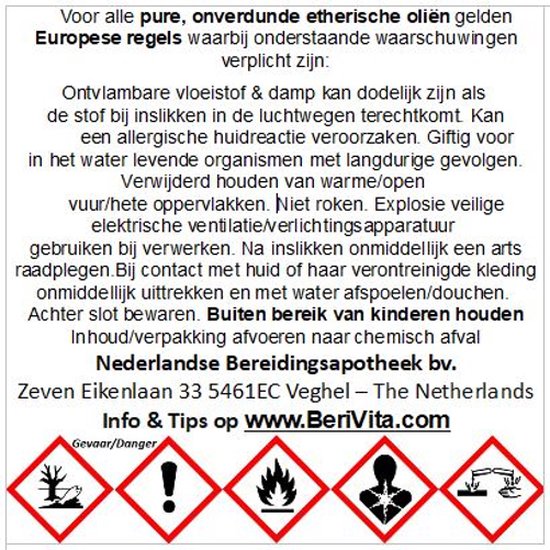Rozemarijn Olie 20ml Pipetfles - Pure Etherische Rozemarijnolie, Rosemary Oil