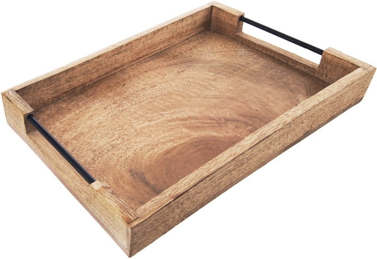 Dienblad Houten MANGO 40,5x30,5x6 cm - Serveer Plateau - Serveerplateau
