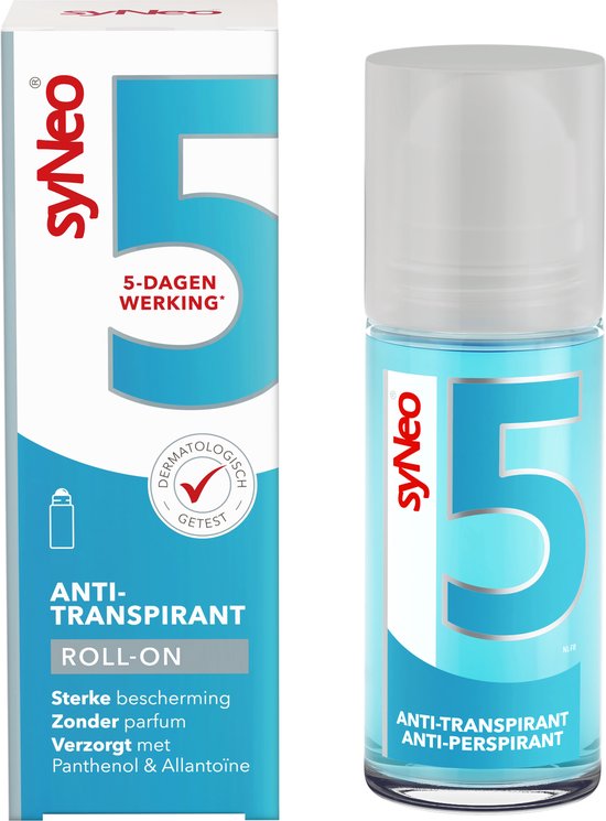 syNeo 5 - Deodorant Anti-transpirant Roller - 50 ml - Overmatig zweten