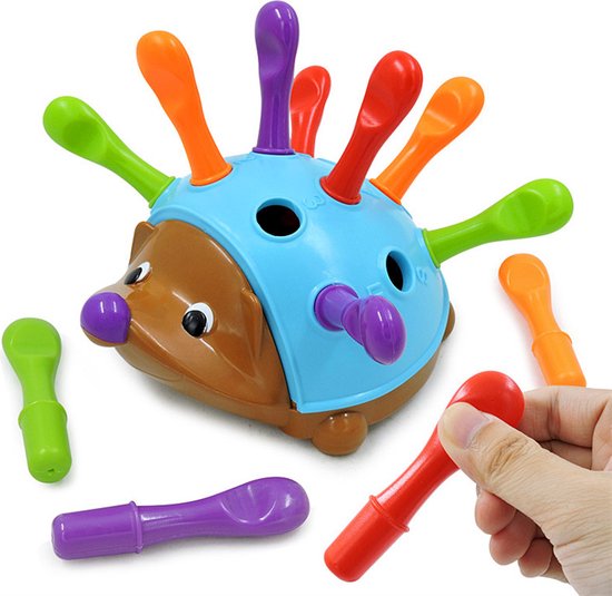 Joyage Egel Fijne Motoriek Speelgoed - Sensorisch speelgoed baby 6 maanden 0 jaar - Baby Speelgoed 1 jaar meisjes - Motoriek speelgoed Montessori speelgoed - Meisjes speelgoed 2 jaar jongens - Kinderspeelgoed Peuter speelgoed - Kleuter speelgoed