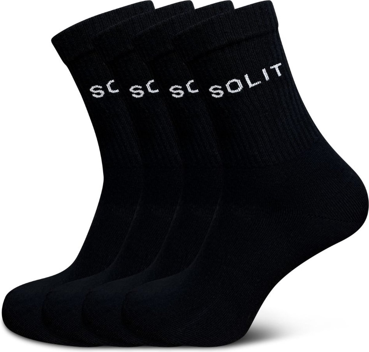 Beste hoge sokken - Sport sokken - 4-paar - 78% katoenen sokken - Maat 39-42 - voor Dames en Heren - Naadloze sokken - crew sokken