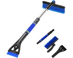 Ijskrabber lange steel - sneeuwborstel auto - telescopisch - 360° roterend