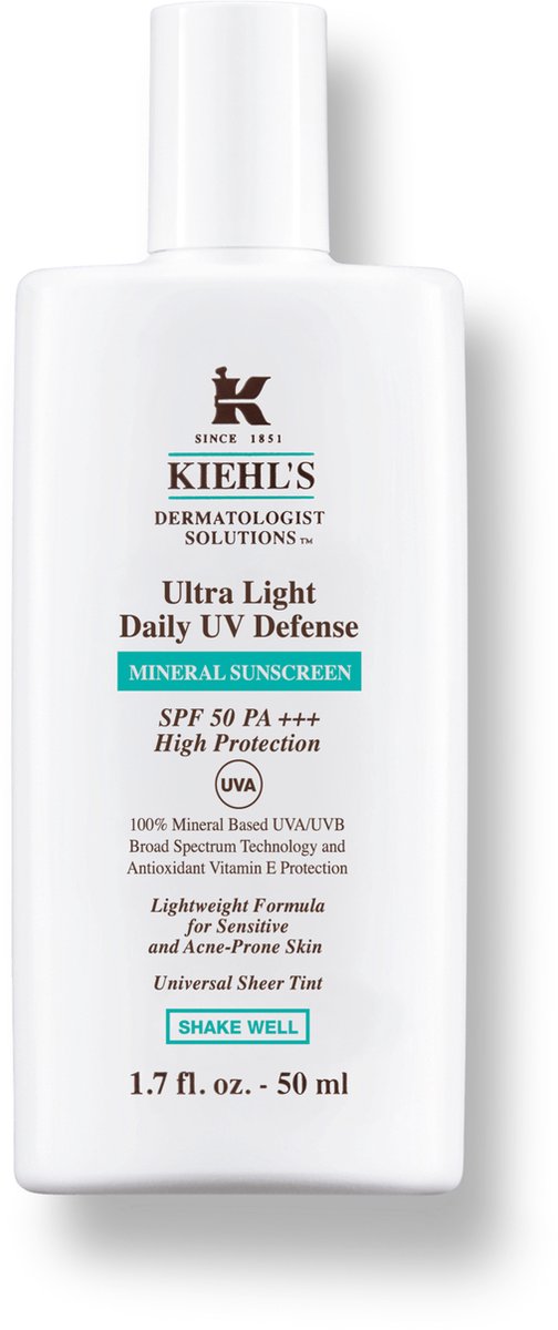 Kiehls - Ultra Light Daily Uv Defense Mineral Sunscreen Spf 50 - Protective Cream