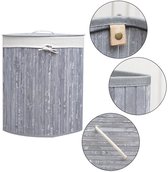 Inklapbare wasmand beige inhoud 30 liter