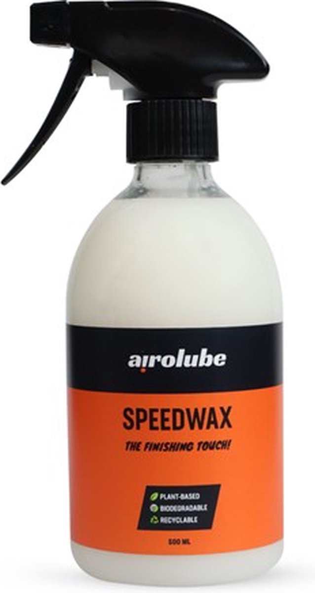 Airolube Speedwax 500ml - Vloeibare Auto Wax Spray, Vuilaftotende coating, Glans poets, Glans voor Fiets
