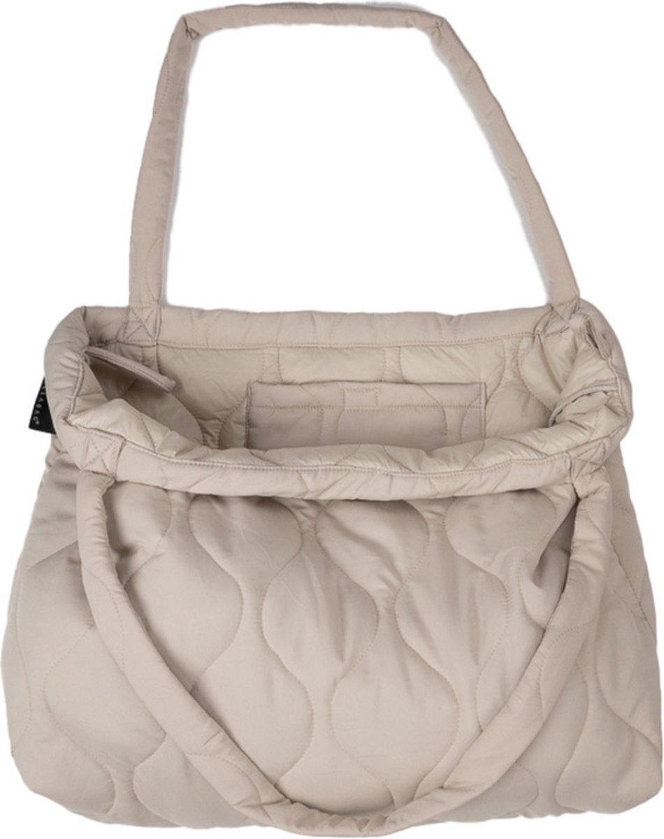 Wallabag - Tote Bag - Luiertas - Shopper - Mom Bag Snow Matelasse Brown – foto 3