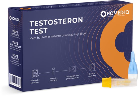 Homed-IQ - Testosteron Test - Thuistest - Gecertificeerd Laboratorium - Laboratorium Test