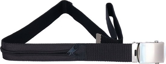 Money belt - Canvas anti-diefstal riem met geld/documenten opbergvakje voor op reis/festivals