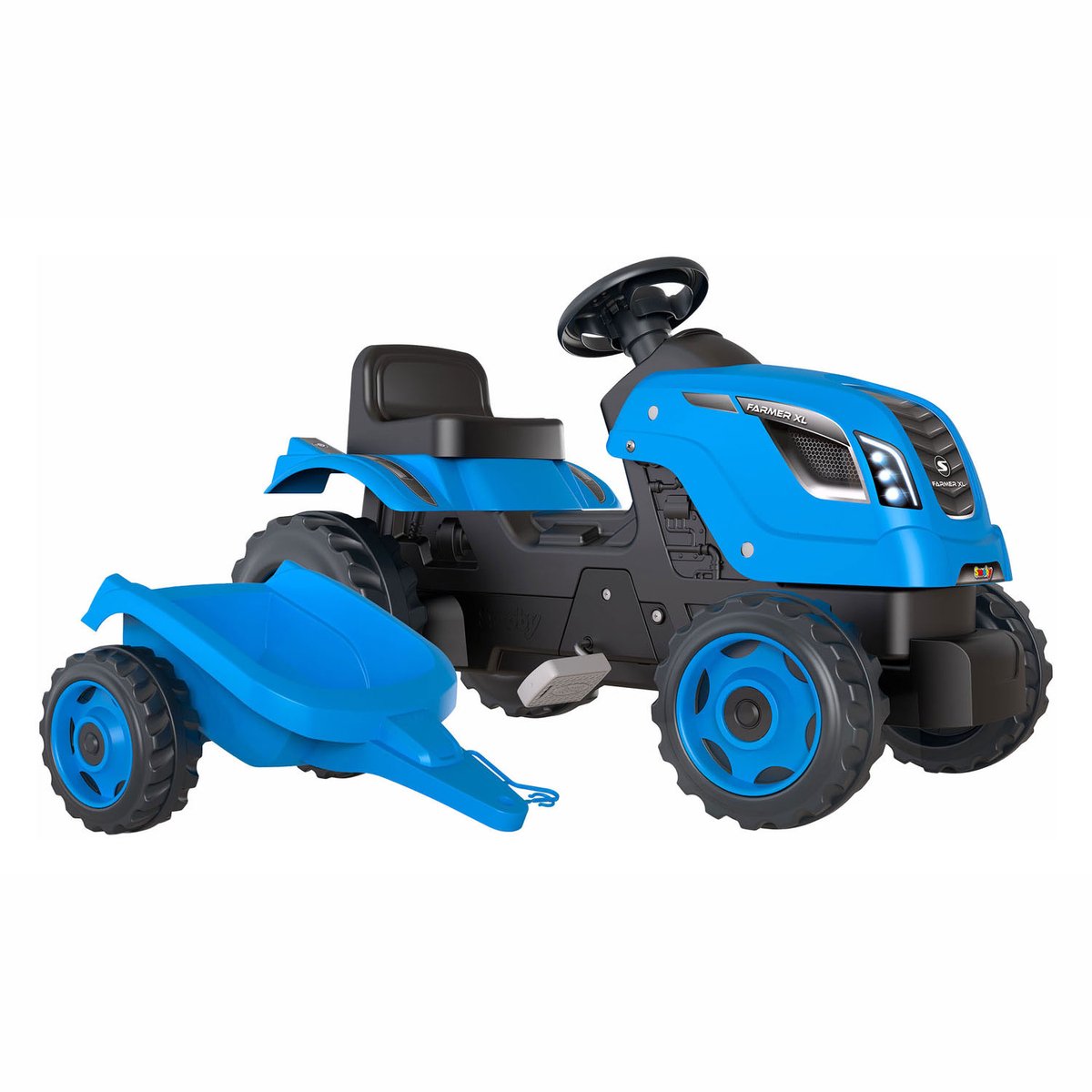 Smoby - Driewieler - Tractor Aanhangwagen