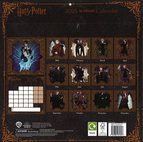 Calendrier Brochure Harry Potter (Magique) 2025 30X30 bol