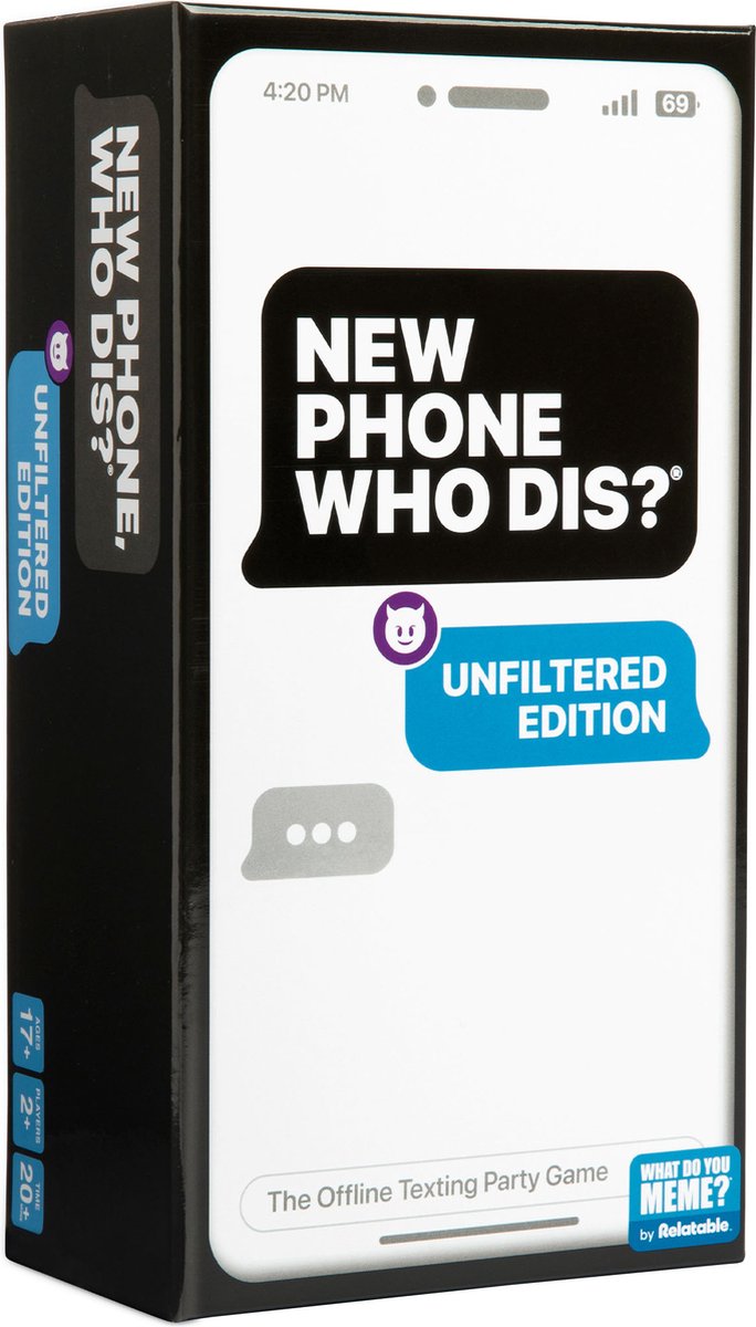 New phone who dis? 100% offline text message party game! Van de makers van ‘What Do You Meme?’ - party game