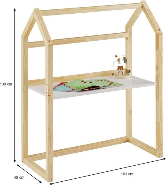 BAÏTA Children's Desk Teepee Tiny Green and Pine