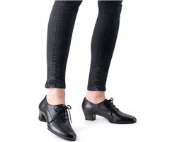 Trainer Dansschoen voor Dames - Werner Kern Runa - Geschikt voor intensieve danslessen - Splitzool - Comfortabele 3,5 cm hak - Soepel leer - Latin, Ballroom, Salsa - Werner Kern - Zwart - 38