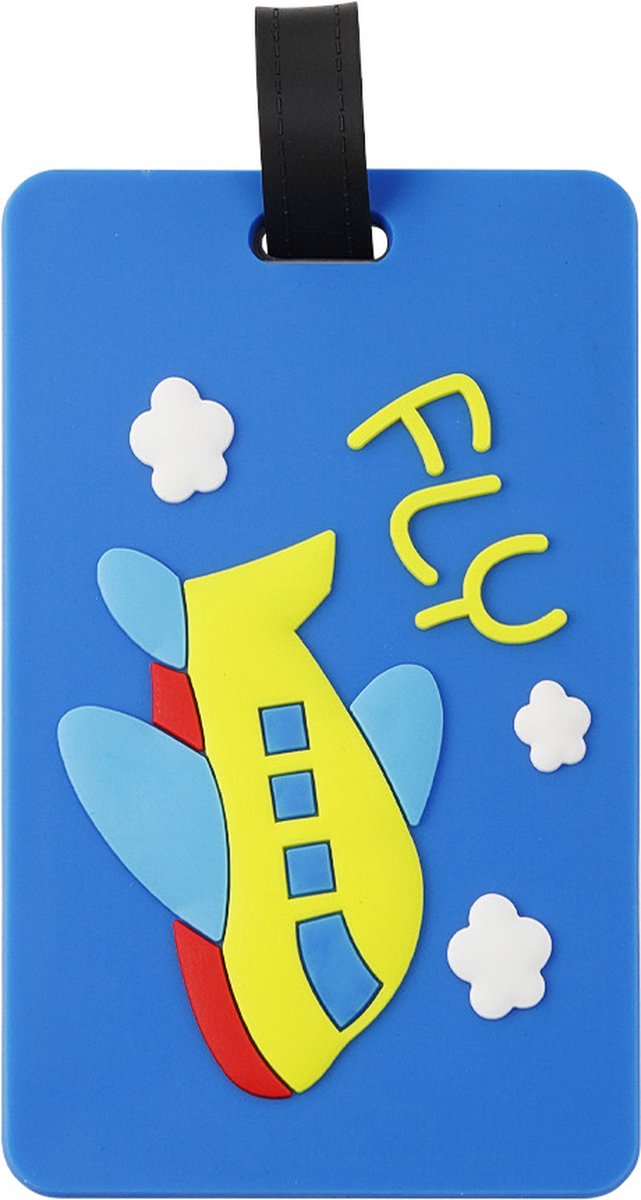 Set 2 stuks Flying High koffer tag - blauw