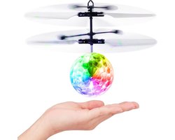 oCreon Vliegende Bal RC - Infrarood Inductie Helikopter - Drone met LED Licht - Cadeau voor Kinderen