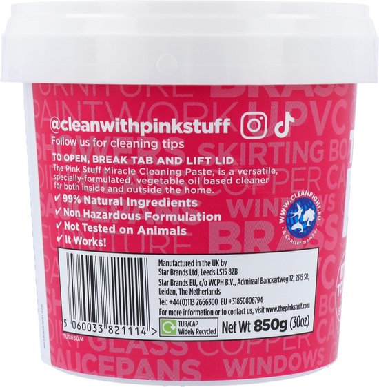 Stardrops The Pink Stuff - The Pink Stuff Cleaning Paste - 850 g