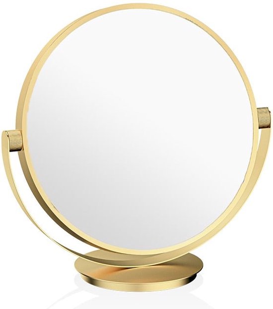 Miroir cosmétique 43cm - VANITY, or mat.