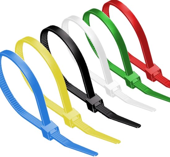Tier Wrap Tie-wraps 100 x 2,5mm / diverse kleuren (100 stuks) | bol