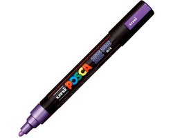 uni-ball Paint Marker op waterbasis Posca PC-5M metaal violet 6 stuks