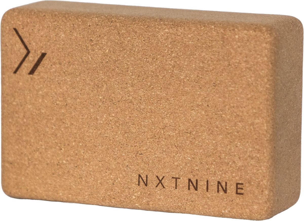 NXT NINE - yogablok - yoga - yogasteen - milieu bewust - yogablok kurk - naturel kurk - meditatieblok - yoga accessoire