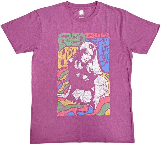 Red Hot Chili Peppers - Kneeling Girl Heren T-shirt - M - Roze