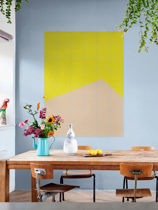 IXXI Color blocking - Yellow Beige - Décoration murale - Abstrait - 80 x 100 cm