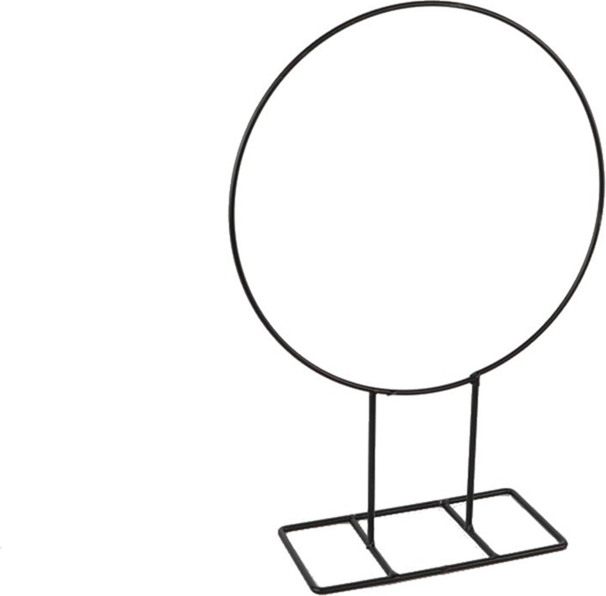Standaard met ring Ø28x10xh40cm zwart